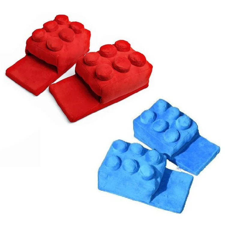 Warm Brick Slipper Women House Winter Plush Contton Indoor Funny Fuzzy Floor Home Room Shoes Flat Thermal Creative Men Female view 4