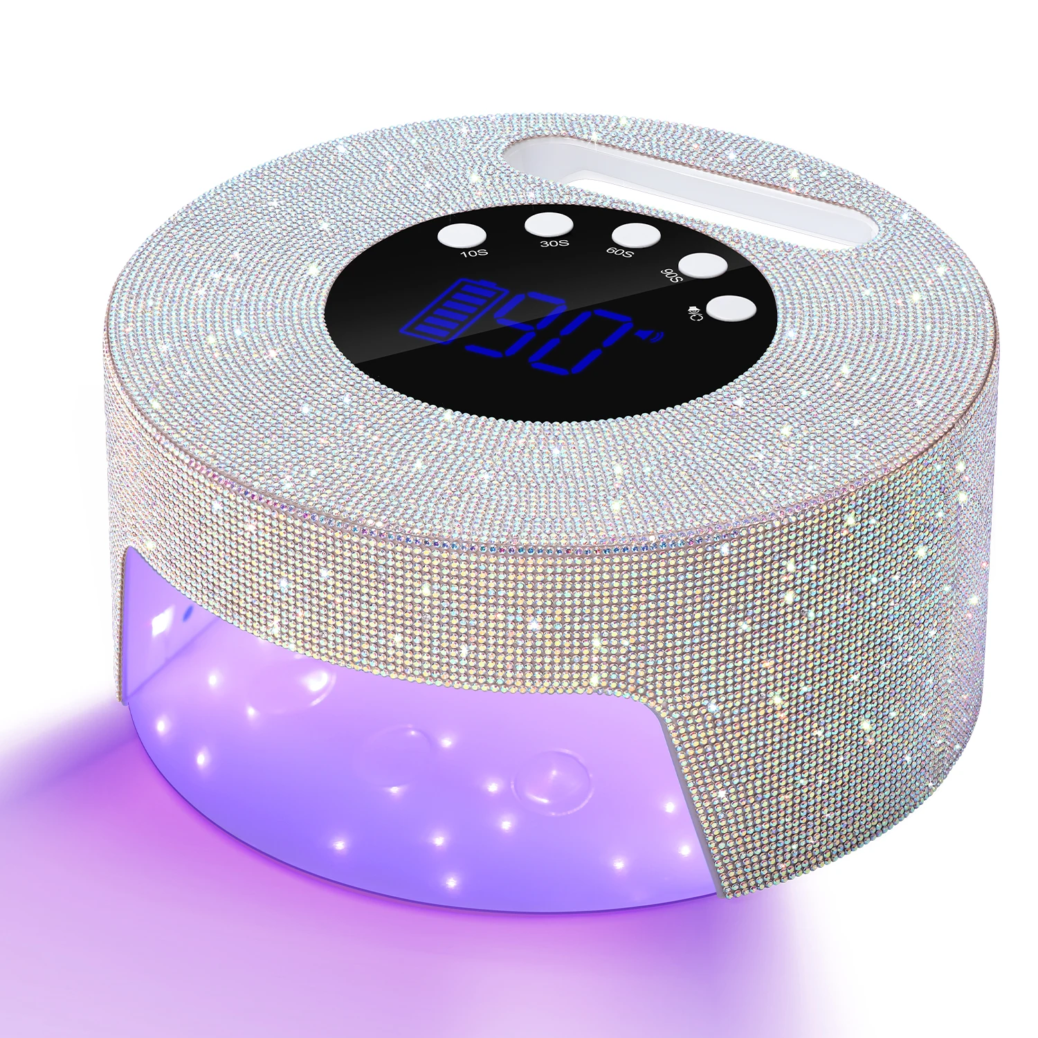 Portable 54W Nail Lamp With Handle 4 Timers Seeting Professional UV LED Lights For Gel Nail Polish Home Manicure Salon