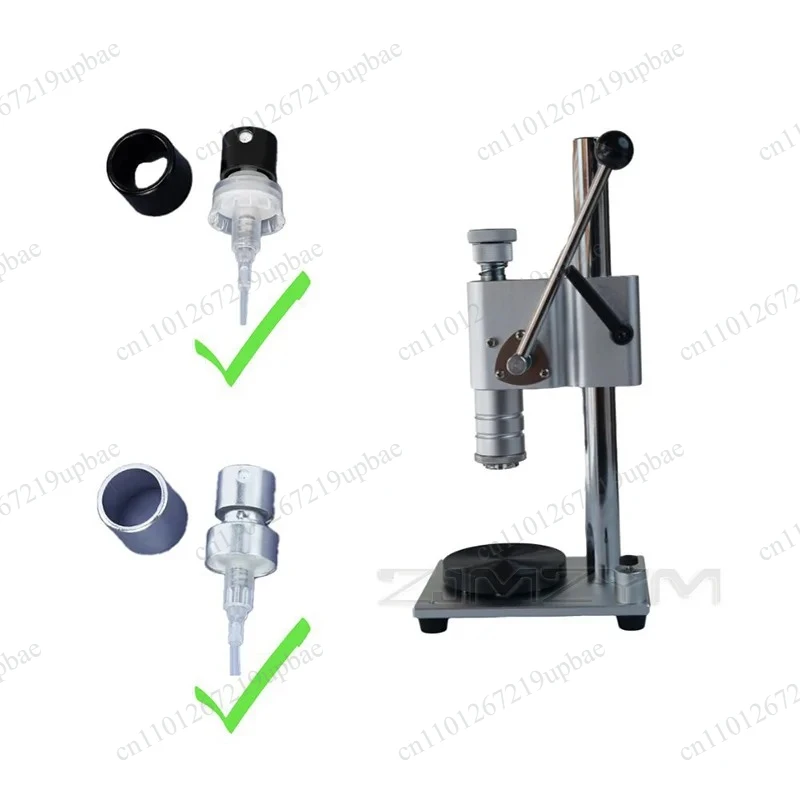 Multifunctional Manual Perfume Bottle Capper Anodized Aluminum Sleeve Plastic Card Sealing Capping Machine
