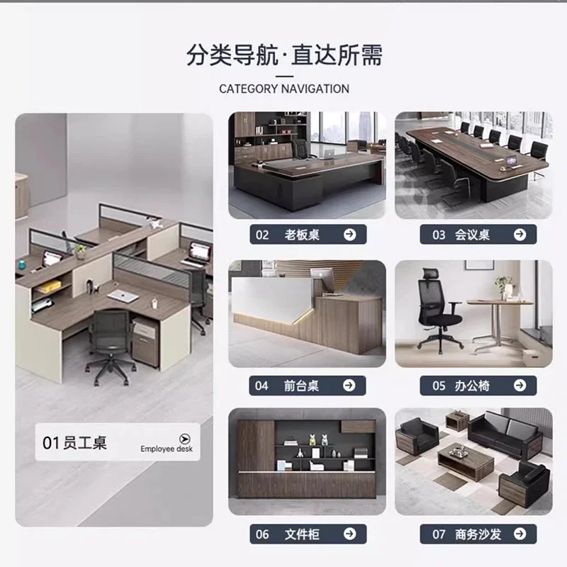 Organiser Desk With Drawer Computer Light Luxury Cabinet Designer Commercial Bureau De Chambre Mesa Vertical Office Furniture