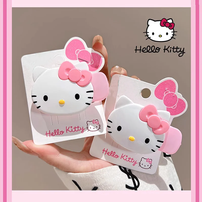 

Kawaii Sanrio Hello Kitty Bangs Clip Cinnamoroll My Melody Kuromi Purin Hair Accessories Anime Cartoon Cute Headdress Girls Gift