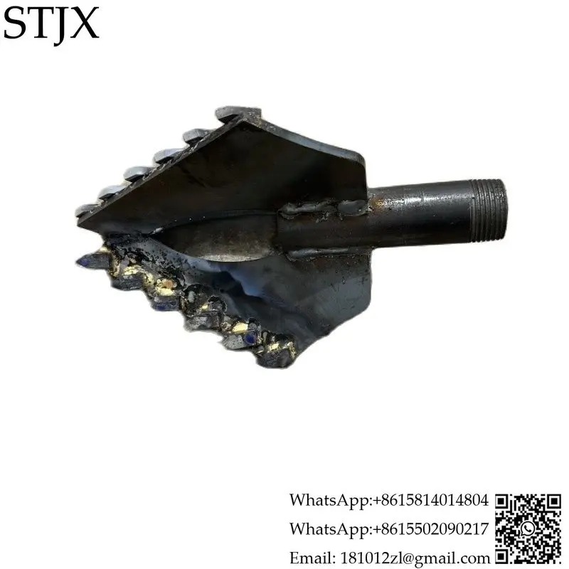 3-wing alloy drill bit drill pipe small water well drilling rig special drill bit drilling machine accessories customization