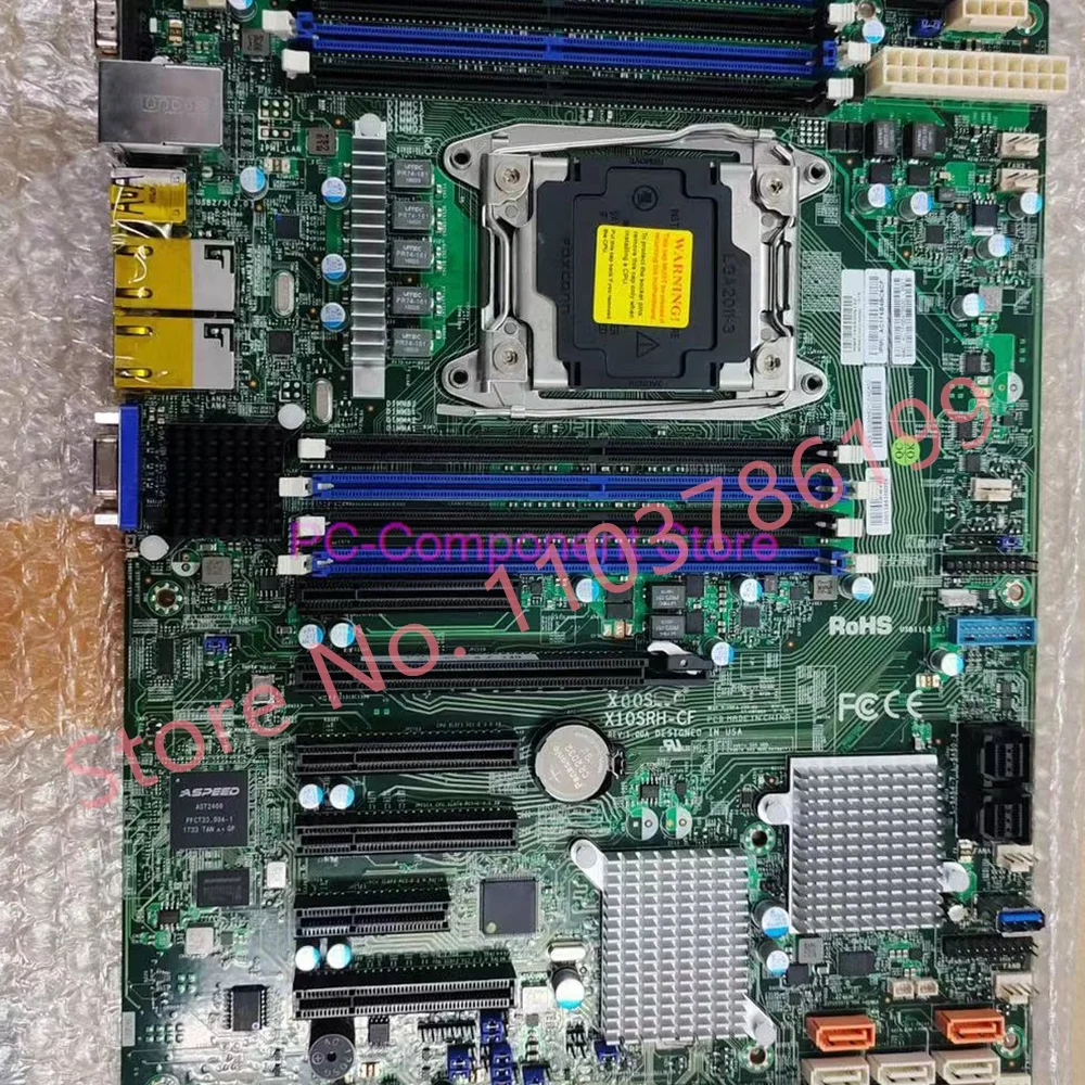 X10SRH-CF For Supermicro Server Motherboard E5-1600/2600 V3/V4 Family Processor ECC i350-AM2 Dual Port GbE LAN LGA2011 DDR4