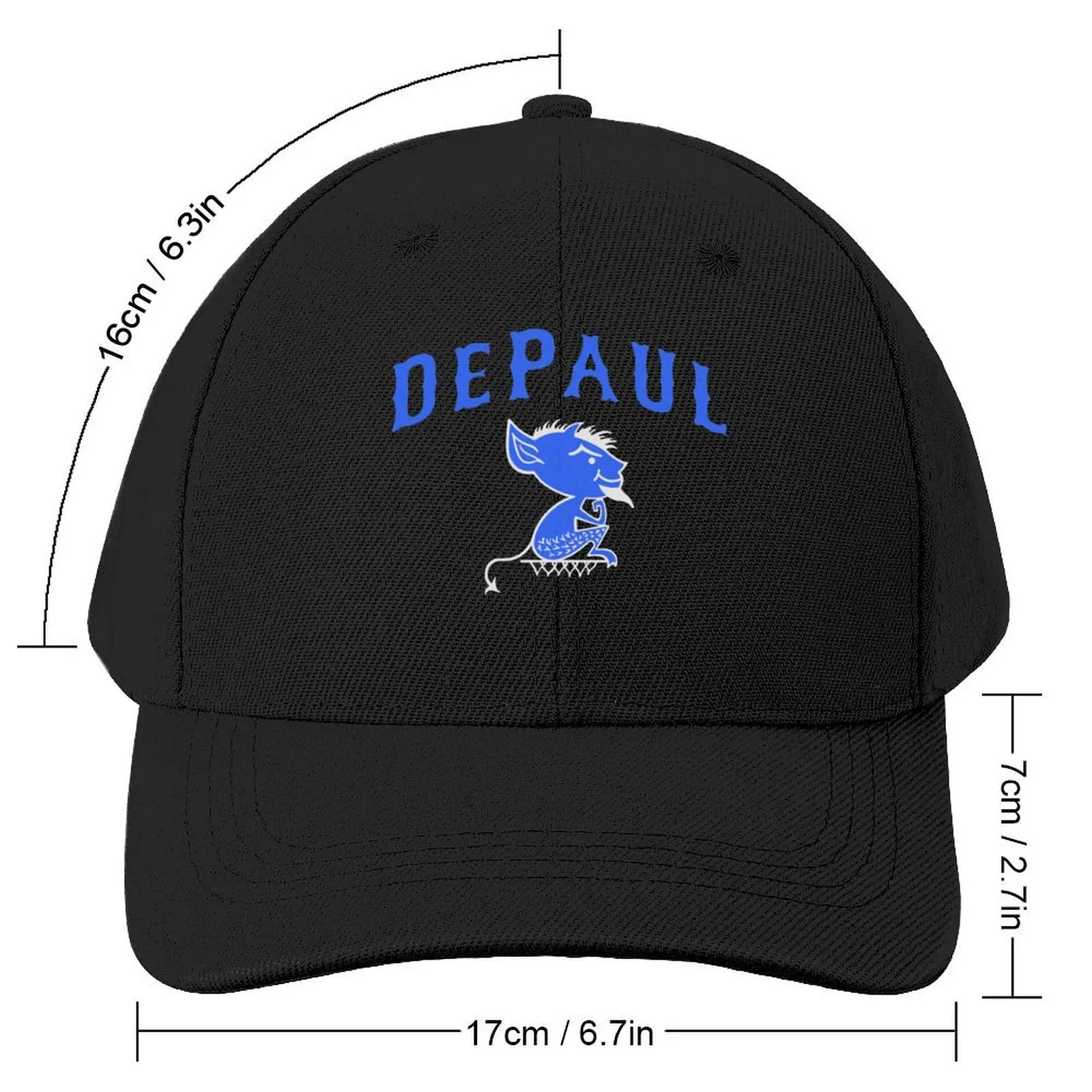 DePaul Retro Vintage Mascot Design Baseball Cap dad hat tea Hat Rave Girl Men's