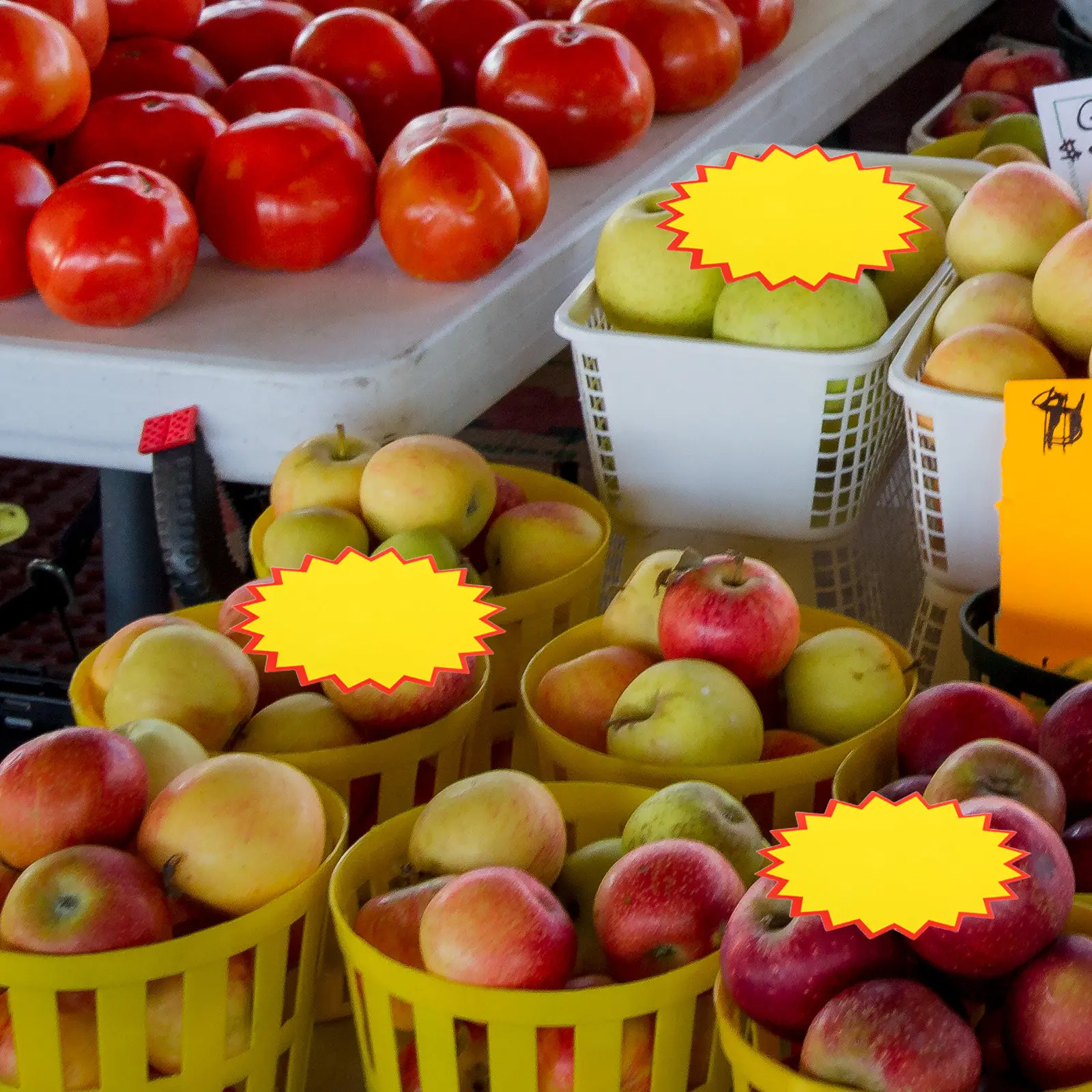 

200Pcs Price Tags for Supermarket Store Shelf Sign Holder Stand Sturdy Paper Bright Color Sign Display Price Label