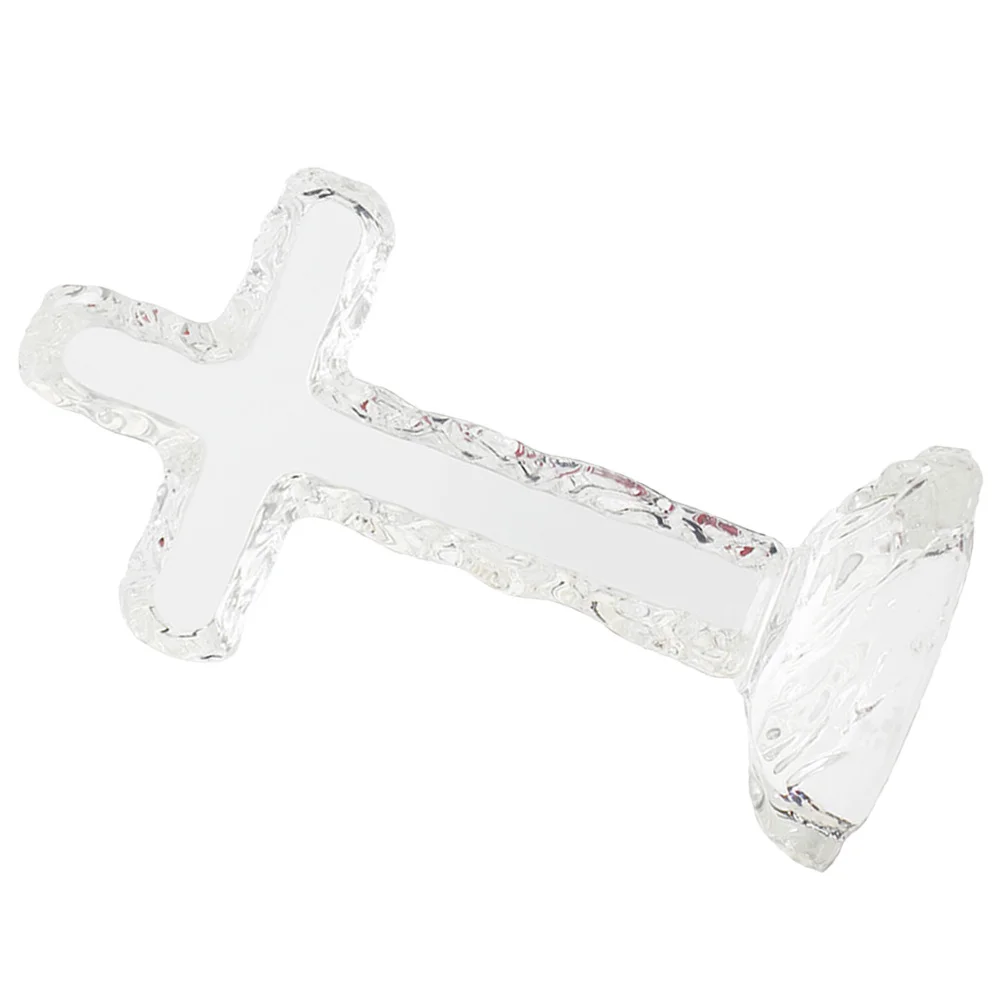

Cross Decor for Desk Decoration Table Top Crosses Home Shaped Crystals Desktop Figurine