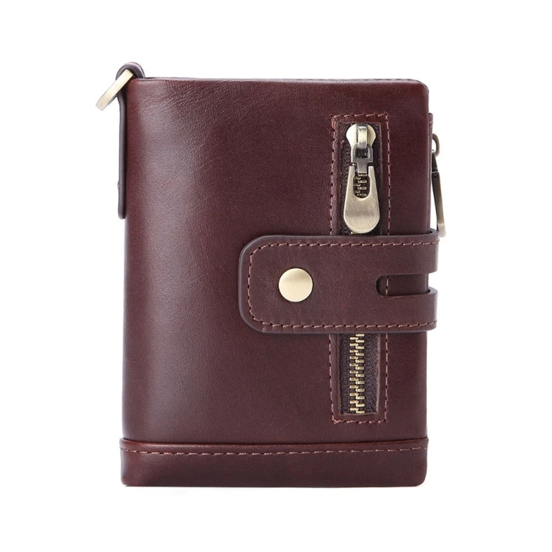 

Compact Men's Wallet Bifold Wallet with Zippered Coin Pocket Credit Card Holder Slots Suitable for Business and Casual Occasions