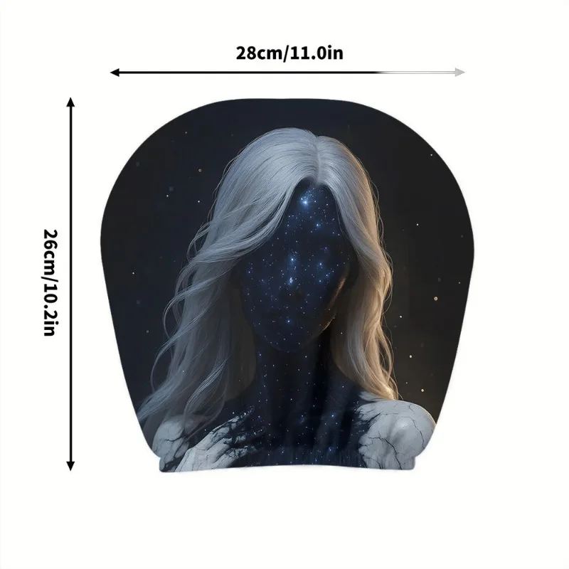 Starry Sky Figure Headrest Covers 2pcs, Easy To Install, Car Seat Dedicated Headrest Covers