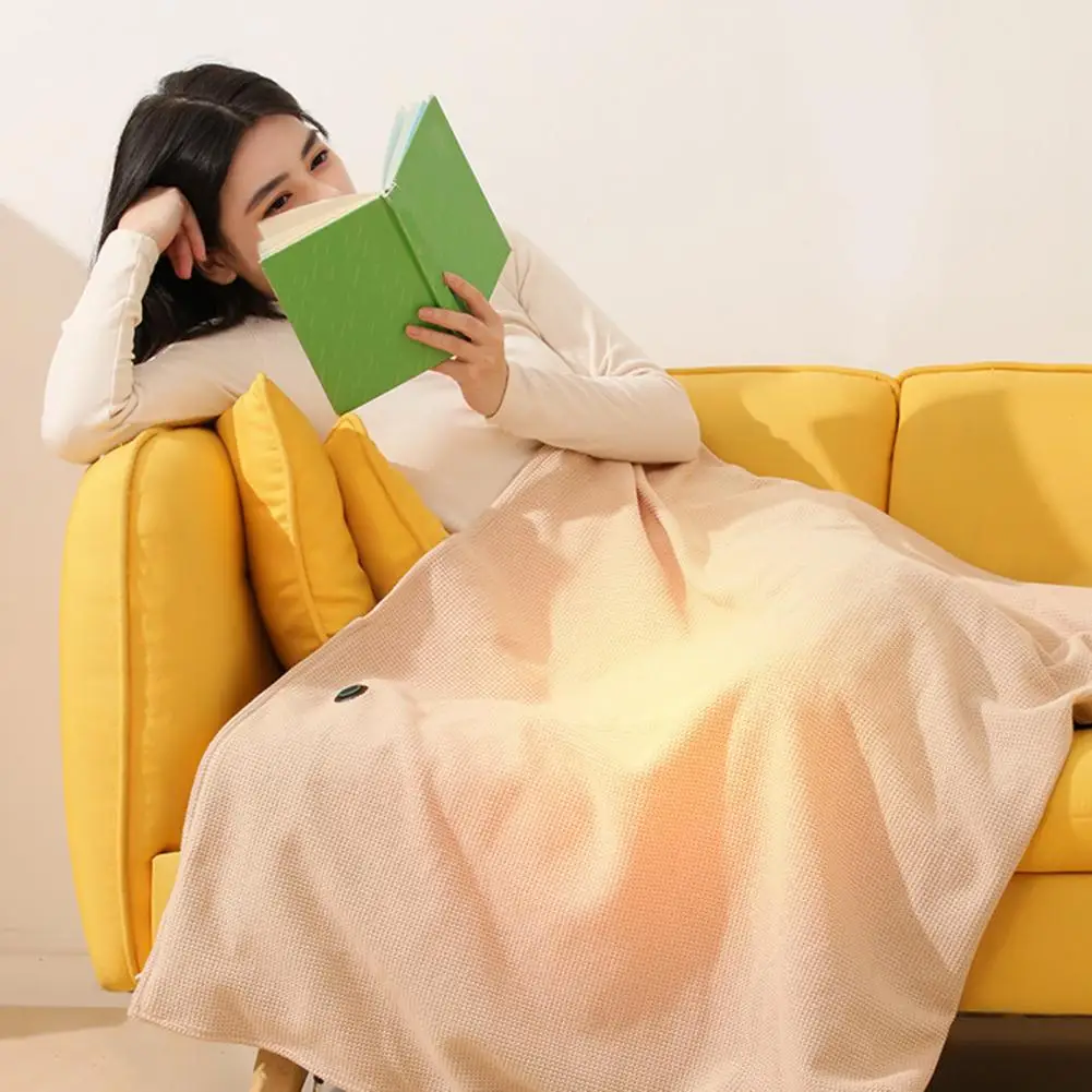 

Электрическая шаль-пончо, одеяло с питанием от USB, шаль-одеяло, сумка 2-в-1, шарф с электрическим подогревом, одеяло, пончо для женщин, зимнее тепло