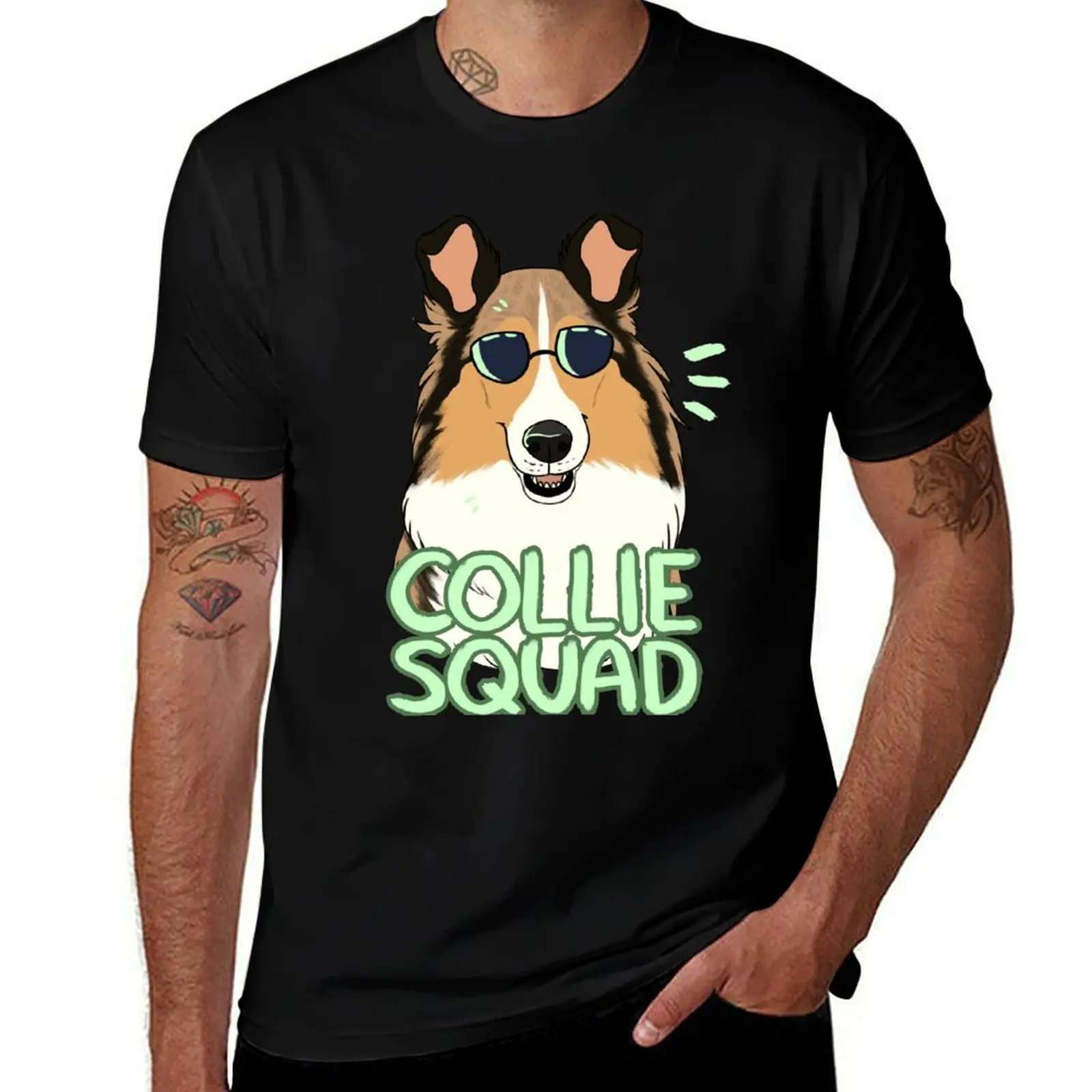COLLIE SQUAD (rough + sable) T-Shirt Halloween Theme T-Shirt