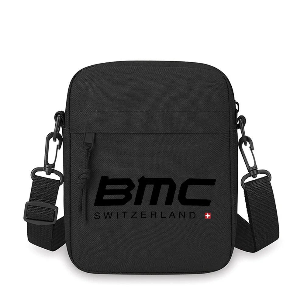Bmc suíça logotipo design marca marca masculina crossbody saco de ombro único feminino dos desenhos animados anime filme impressão design unisex