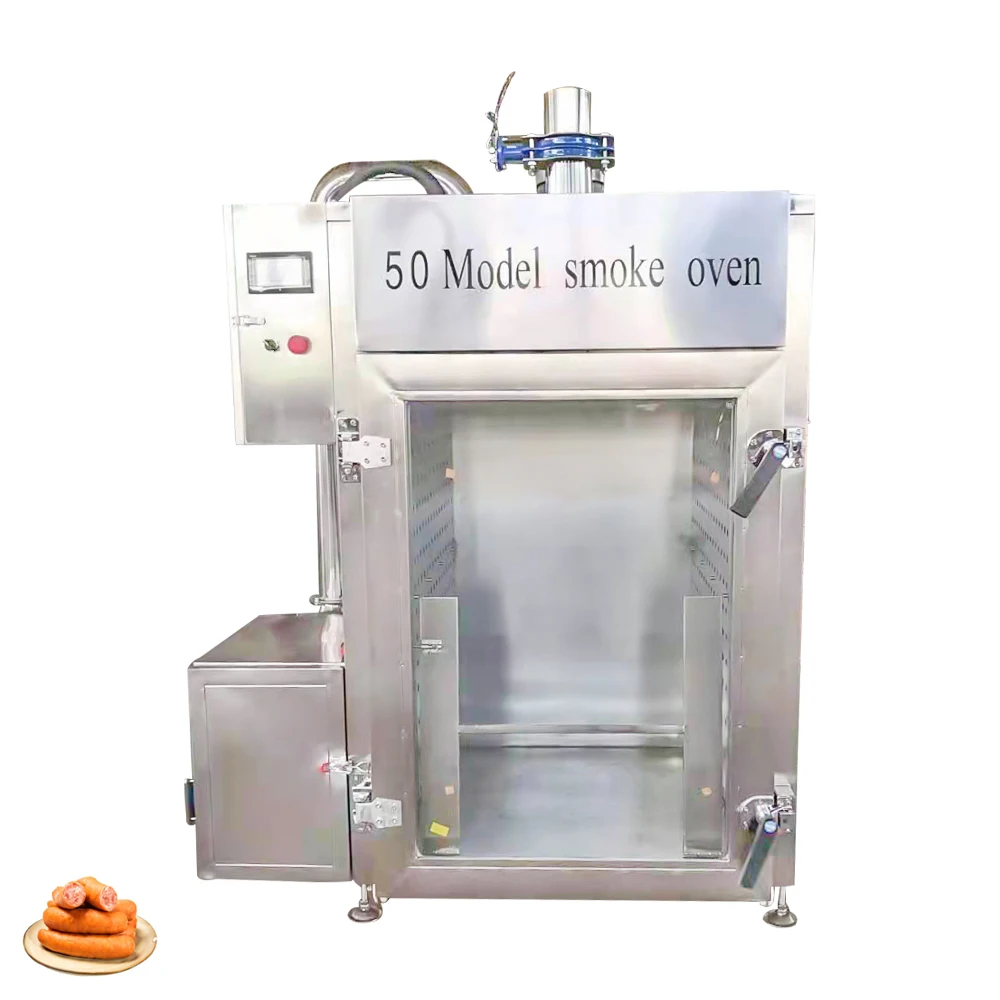 Food Processing Plant Slicer Fish Drying and Smoking Machine Turkey Smoke Oven Commercial-fish-smoking-machine