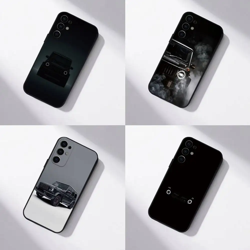 Sprot Cool Car G63 Phone Case Black Silicone Soft For Samsung S25,S24,S21,S22,S23,S30,Ultra,S20,Plus,Fe,Lite