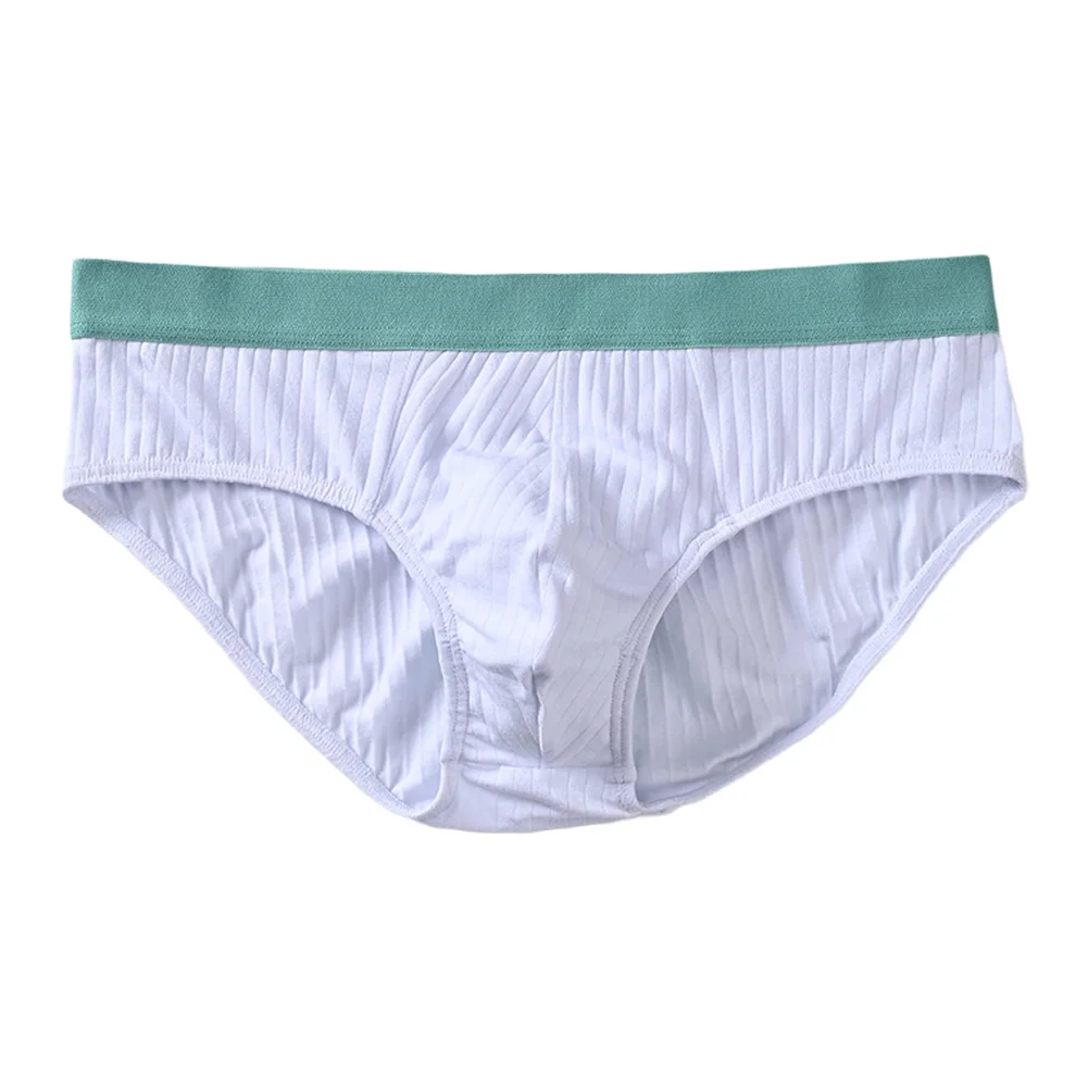 

1 Pcs Men Cotton Mid Waist Soft Breathable Pouch Underwear Underpants Panties Briefs Summer Breathable Bottoms Top Brief