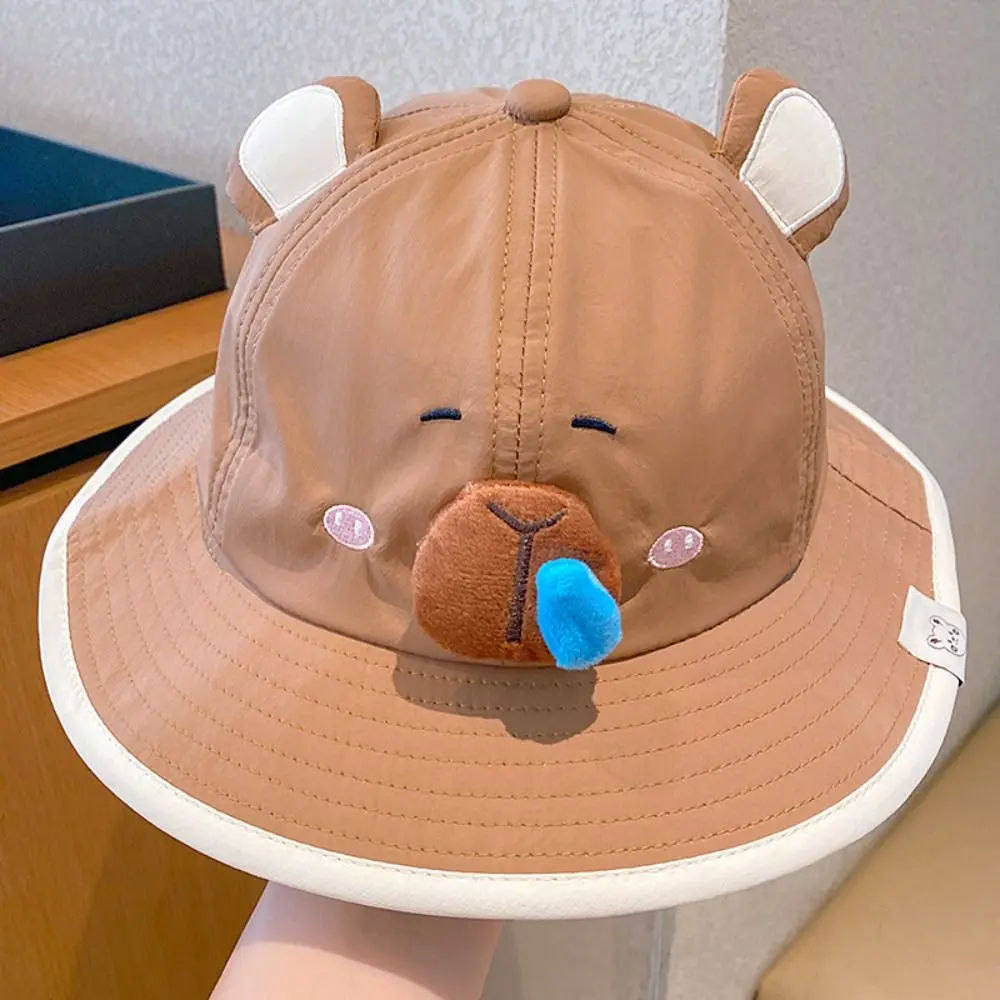

Breathable Kawaii Capybara Baseball Hat Anti-UV Cartoon Kids Summer Sunhat Fishmen Hat Sunshade Children's Peaked Cap Boys/girls