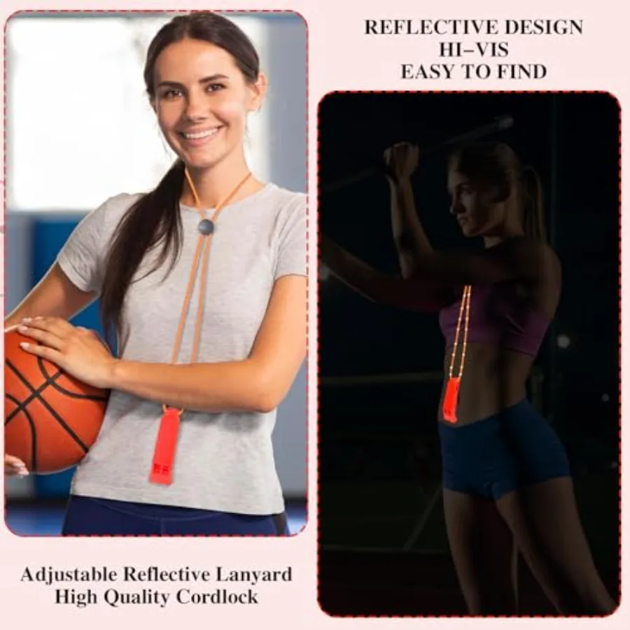 4 قطعة صفارات الطوارئ مع الحبل القابل للتعديل سلامة صفارات إنقاذ بصوت عال صفارات بلاستيكية قارب العائمة البحرية صافرة ل #5