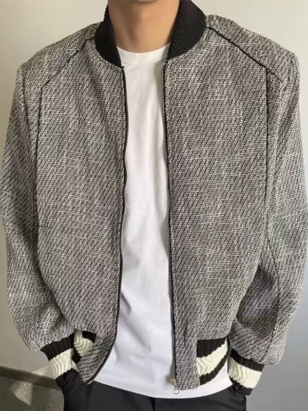 

Мужская бейсбольная куртка в стиле ретро в американском стиле с цветочным принтом, верхняя одежда с микросимволом, весенне-осенняя одежда