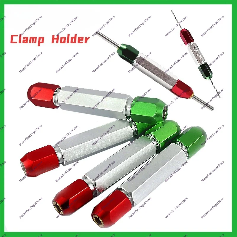 CNC Red and Green Clamps for Pin Gauges Double Pin Handle Universal and Non-Universal Plug Gauges