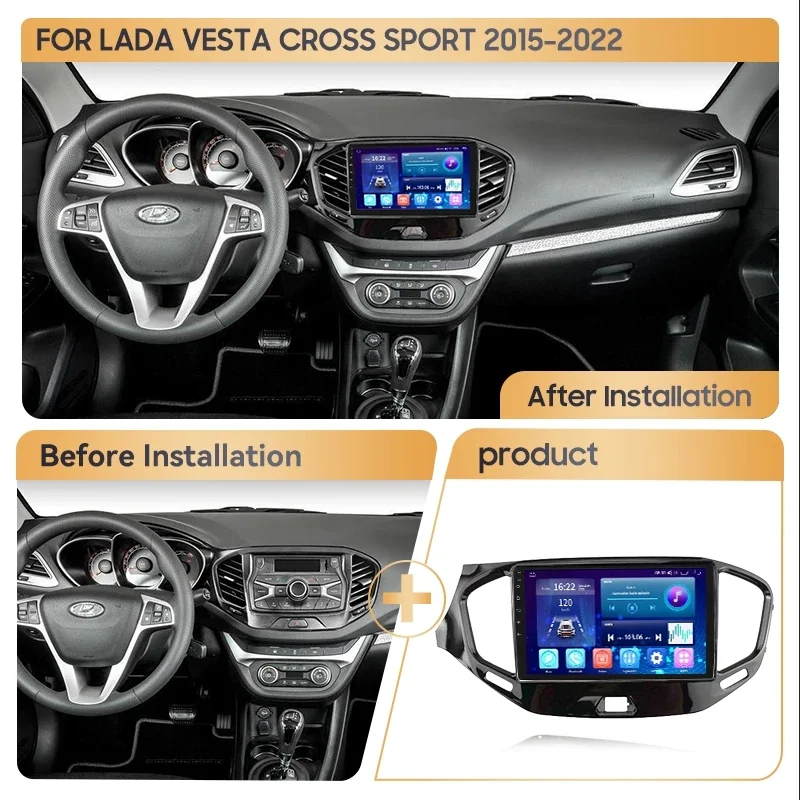 MAMSM Car Radio for LADA Vesta Cross Sport 2015-2022 9 Inch Android Multimedia Video Audio Player Intelligent Carplay Stereo