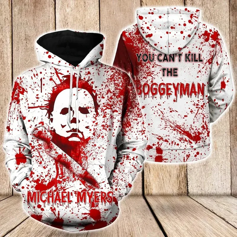 Michael Myers Hoodie, Michael Myers 3D Hoodie Michael Myers Shirt Horror Hoodie sweatshirts for men Hooded Shirt hoodies for men