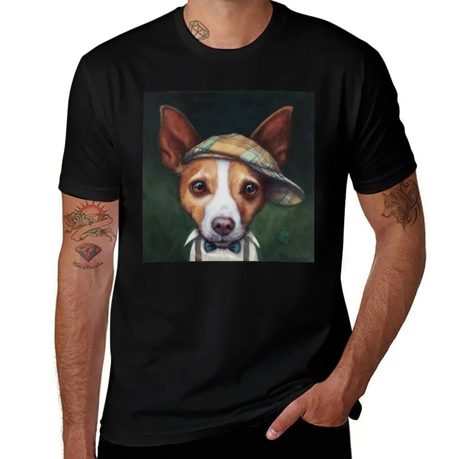 The Daily Ralphie - Mountain Feist Terrier T-Shirt Minimalist Casual Short Sleeve Top T-Shirt