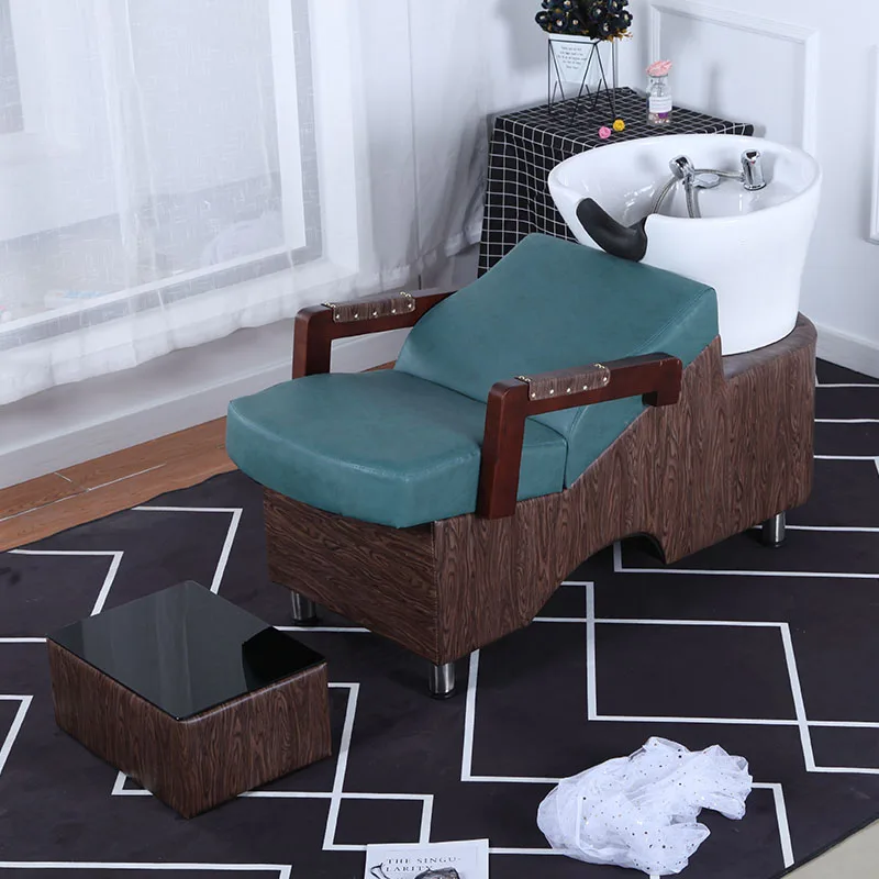 

Barber Simplicity Shampoo Bed Luxury Shower Lounge Haircutting Shampoo Bed Stylist Silla Peluqueria Salon Furniture BL50SD