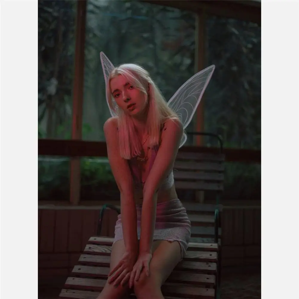 Women Girls Halloween Cosplay Costume Princess Angel Wing Butterfly Fairy Wings Dress-Up Wings Costume Accessories