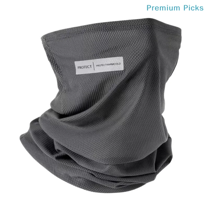 portableUnisex UV Block Ice Silk Face Mask Lightweight Breathable Sunscreen Neck Gaiter for Outdoor Cycling Fishing Daily Use