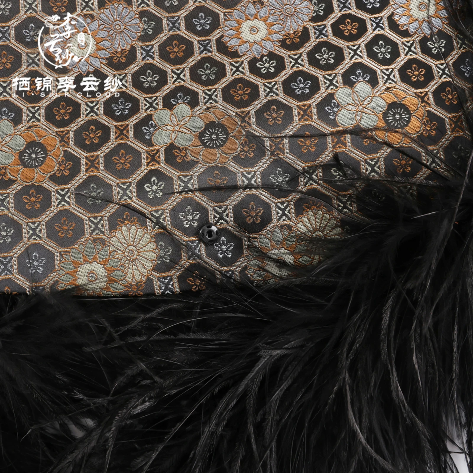 سترة نسائية من ريش النعام من LI SILK CLOUD - نسيج نعام حقيقي، نسيج رقيق فائق النعومة وفاخر #5