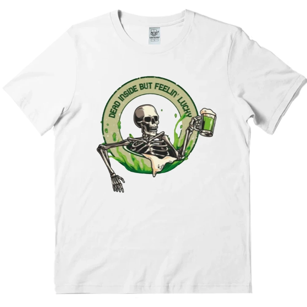 

Feeling Lucky Shirt St. Patrick's Day Shirt St. Patrick's Day T-Shirt Short-sleeve Round Neck Clothes Comfortable Tops