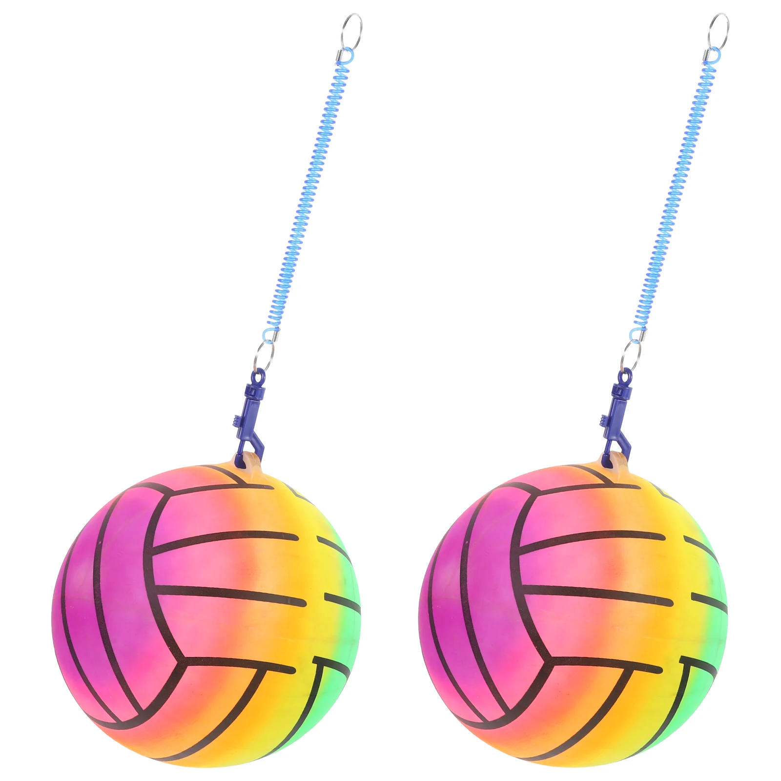 Jouet de volley-ball gonflable rebondissant, 2 pièces, balles de terrain de jeu, jeux d'extérieur pour enfants, jouets individuels