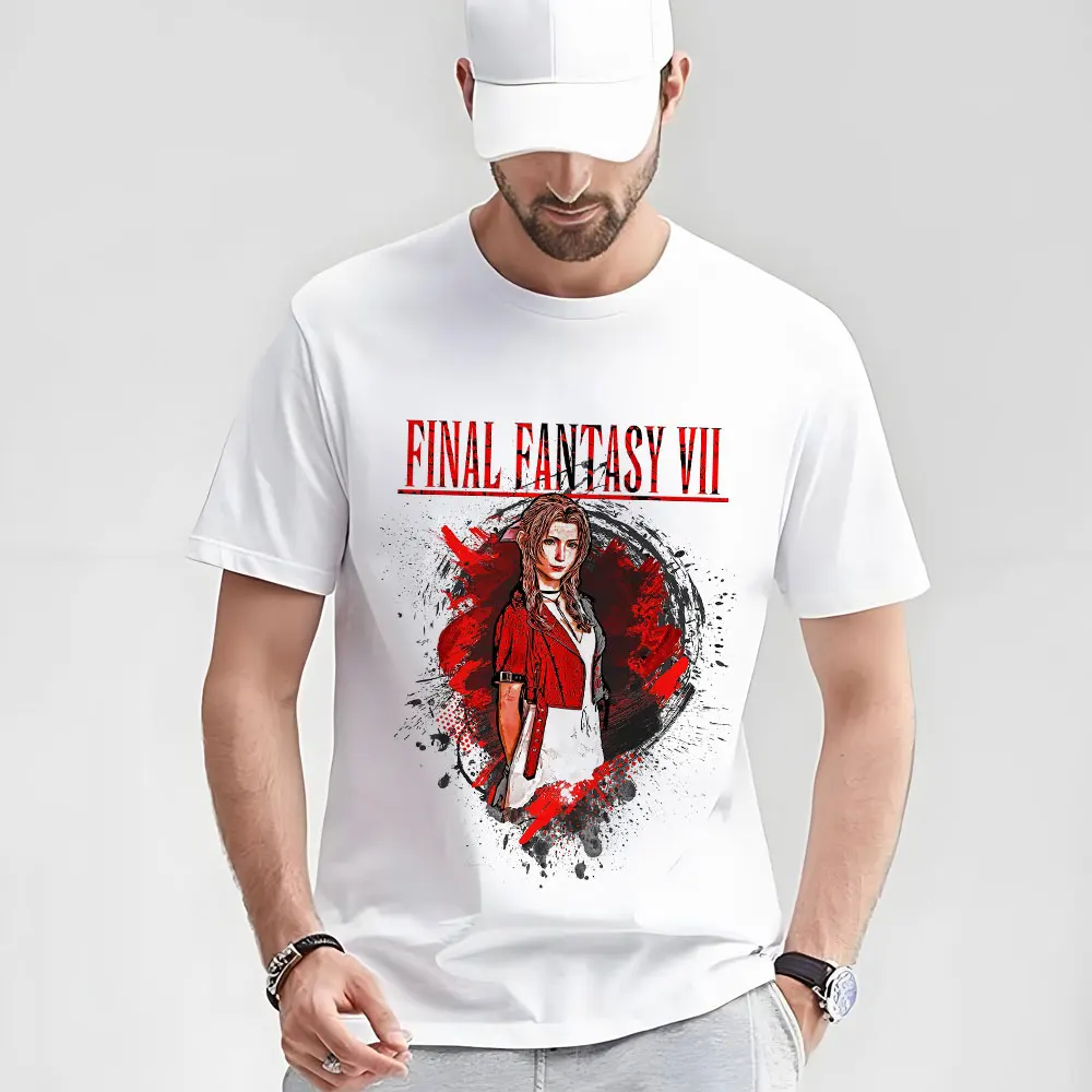 

final fantasy vii 0508 Video game Gift t shirt for gamer 100% cotton tee Men's Short Sleeve Graphic Clothes All size tops S-6XL