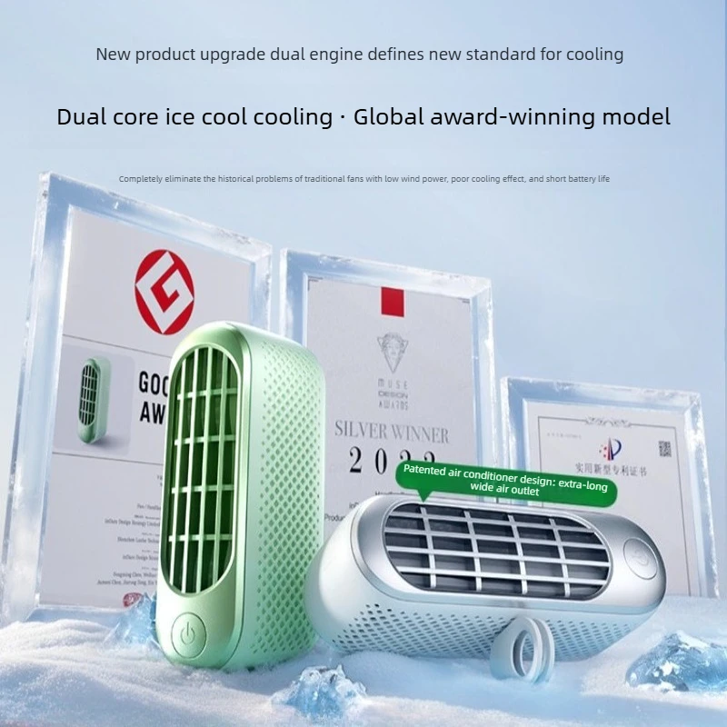 Handheld Small Fan 2026 New Cooling Air Conditioner Portable Mini Desktop Cooler