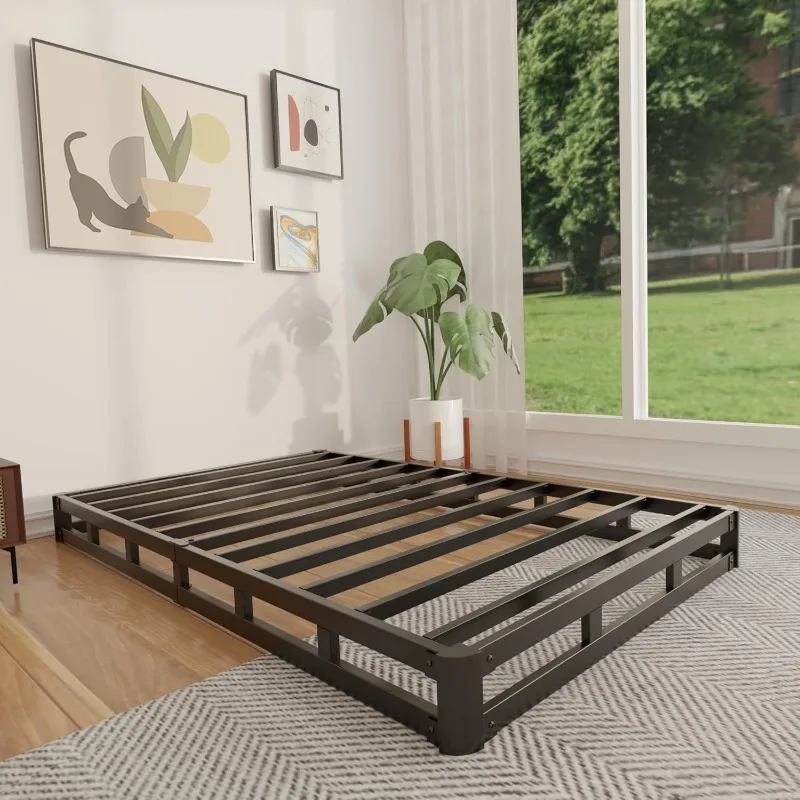

Twin Box Spring 4-дюймовый — низкопрофильный Box Spring Twin, сверхпрочный матрас Foundation, металлическое основание кровати с тканевым чехлом, шум Fre