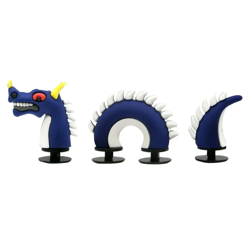 Nouveau 3D chaussures boucle pince bricolage Dragon Crocodile serpent chaussure décoration Clips décorations pour sandales chaussures breloques pour Crocs chaussures