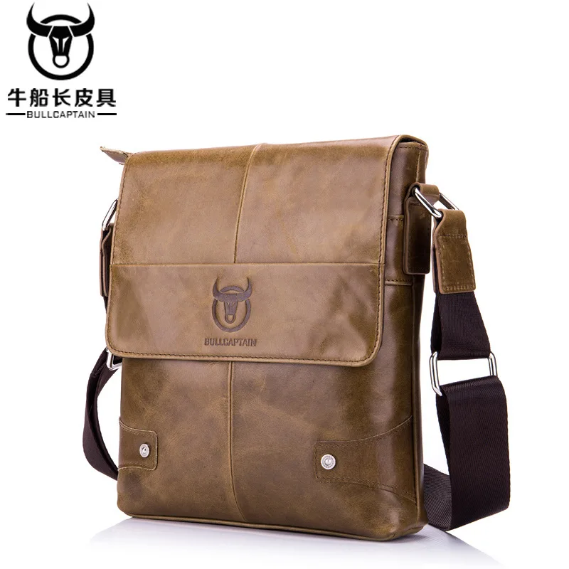 الراقية الرجال الجلد الحقيقي كتف واحد حبال جلد البقر الأعمال اللوحي تخزين سعة كبيرة حقيبة كتف واحدة