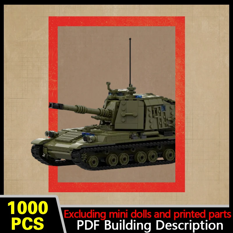 PLZ83 Self-Propelled Howitzer Model MOC Building Bricks War Equipment Modular Technology Gift Holiday Assemble Children Toy Suit