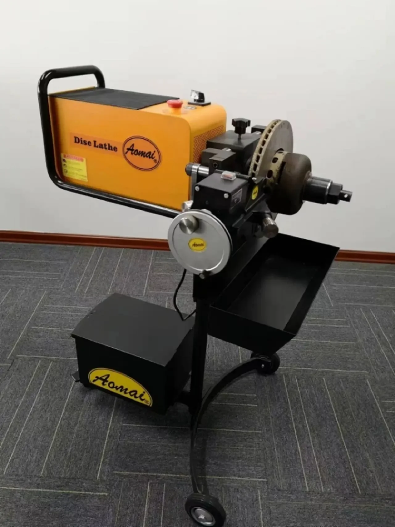 AM983 Dual-Function Car Brake Disc Cutting Grinding Machine On&Off Working Type 110V/220V Yellow Red Blue Gray OEM Brand