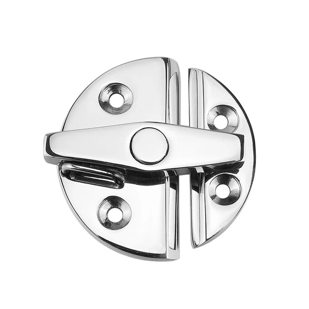 Mirror Like Polishing Boat Door Catch Latch Saltwater Environments Catch Latch Round Stainless Steel Wide Application Features