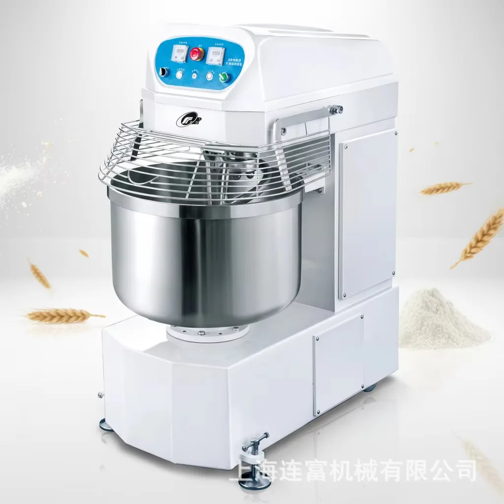 Commercial HF120 120L Noodle Mixer, Forward And Reverse Timer, Fast And Slow, Double Speed 50kg Automatic Noodle Mixer
