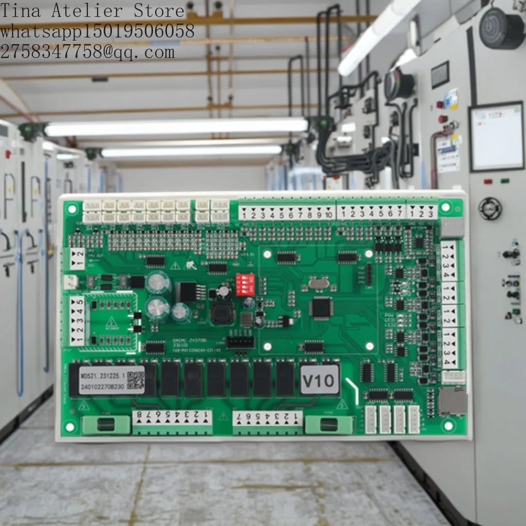 Air-Cooled Heat Pump Controller with RS485 Interface for PLC Programming Water Source AC Circuit Board