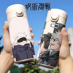 420Ml Jujutsu Kaisen Thermos Cup Gojo e Geto Water Cup Student Portable Casual Drinking Cup Boy and Girl Sports Hydration Cup