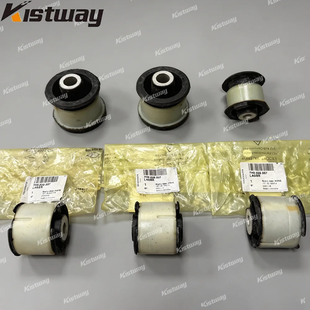 6PCS Rear Axle Beam Mount Bonded Rubber Bushing For VW T5 2003‑2015 T6 2016‑2024 Multivan Caravelle 7H0525337 7H0599257