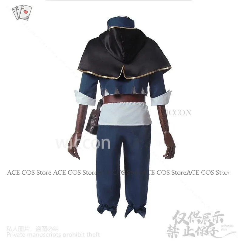 

Hot Anime Black Clover Asta Cosplay Magic Cloak Cape Battle Uniform Top Pants Wigs For Man Halloween Christmas Party HFDFD82025