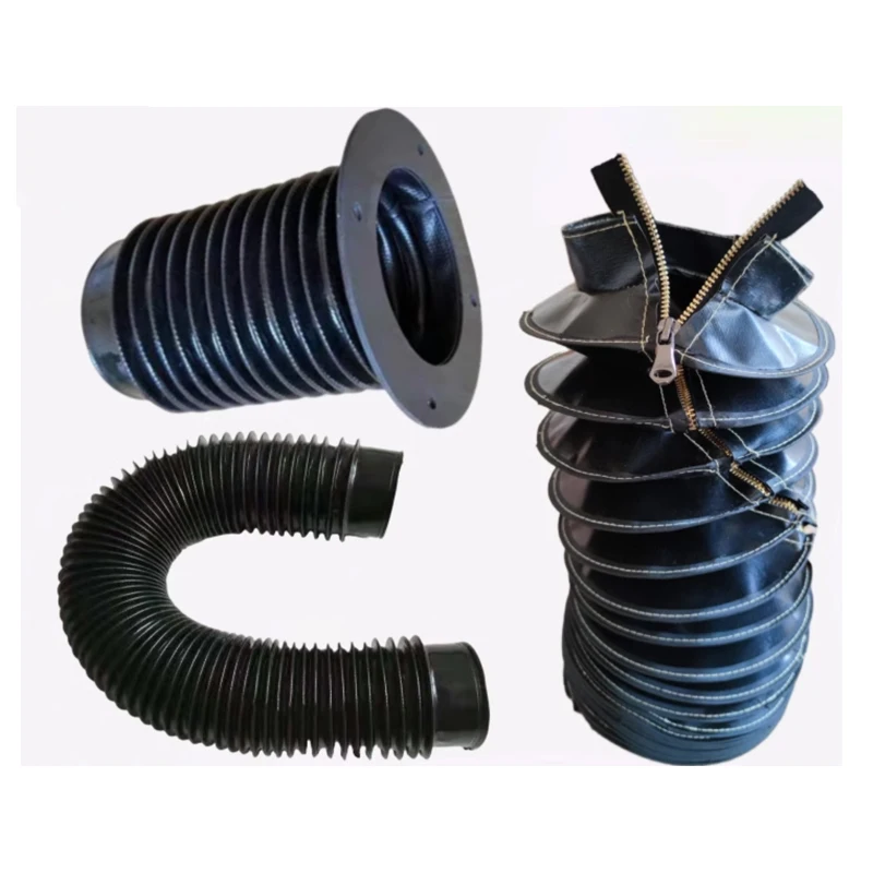 Maßgeschneiderte kreisförmige, runde, staubdichte Balgabdeckung für CNC-Maschinen