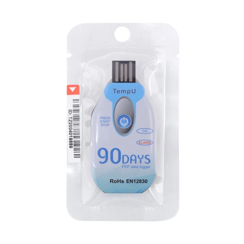 เครื่องบันทึกข้อมูล USB เซ็นเซอร์อุณหภูมิ & ความชื้นบันทึกข้อมูล PDF แบบใช้ครั้งเดียวลดค่าจัดส่ง