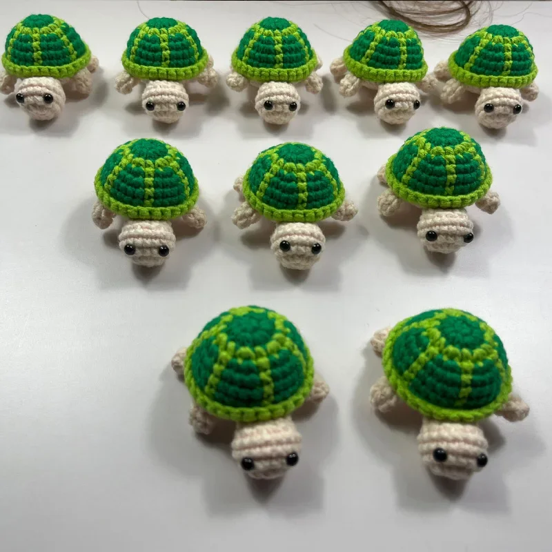

10pcs Handmade Turtles Craft for Adults Kids Crochet Kit Funny Knitting Doll Gift