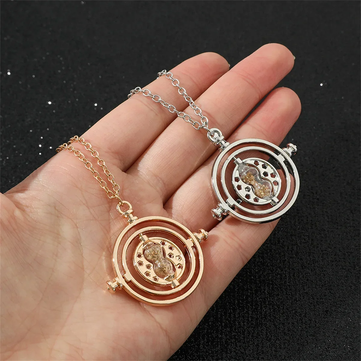 New Harry Golden Snitch Time Timer Hourglass 360 Rotatable Potters Cosplay Props Astronomical Time Converter Magic School Fans view 4