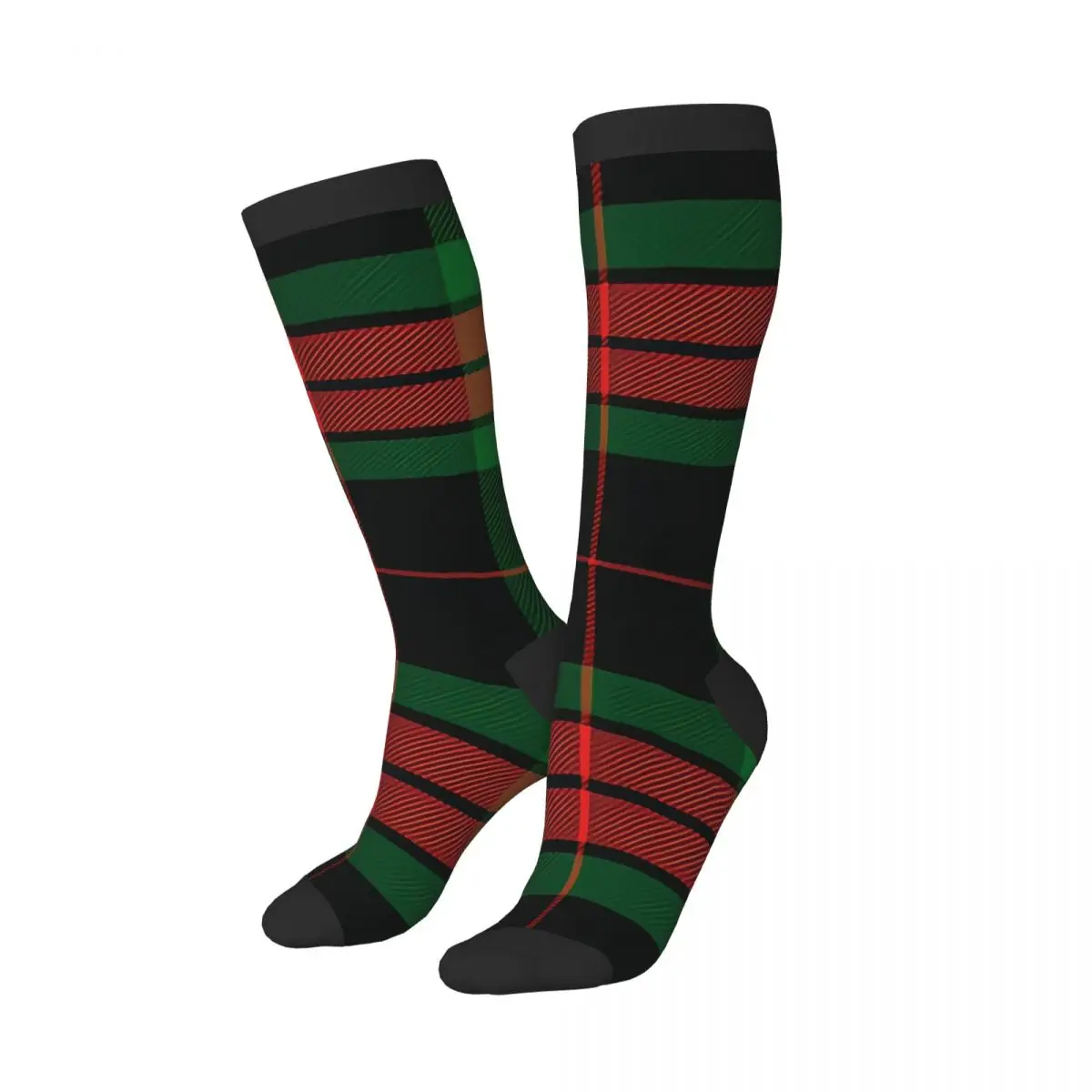 Stockings Funny Autumn Casual Warm Socks Christmas Plaid Scottish Pattern Soft Winter Knee High Socks