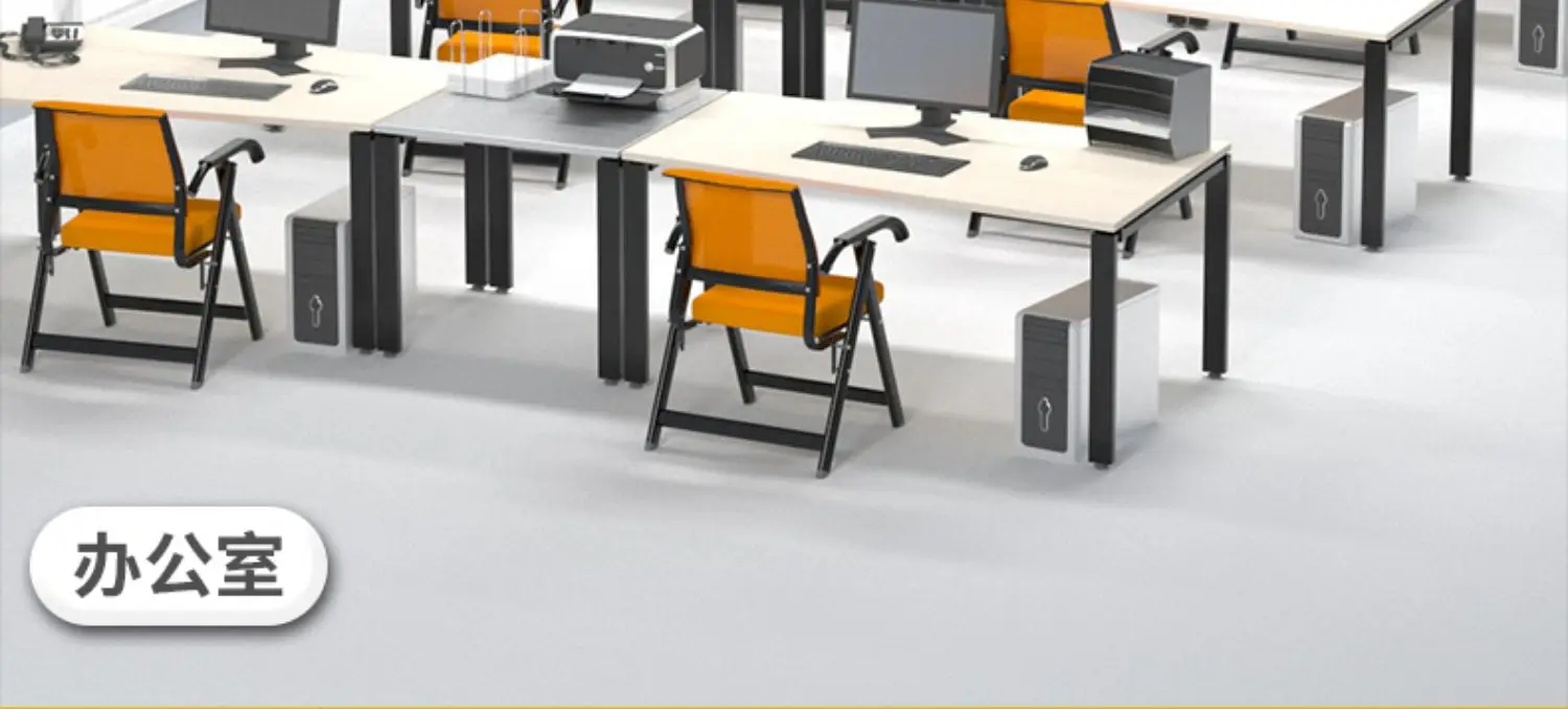 Comfortable Folding Office Chair Adjustable Backrest Desk Chair for Long Sitting Use for Study/ Meeting/ Gaming & Training